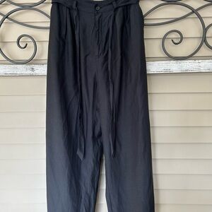 EMMA KNUDSEN WOMENS BLACK WIDE LEG PANTS MEDIUM